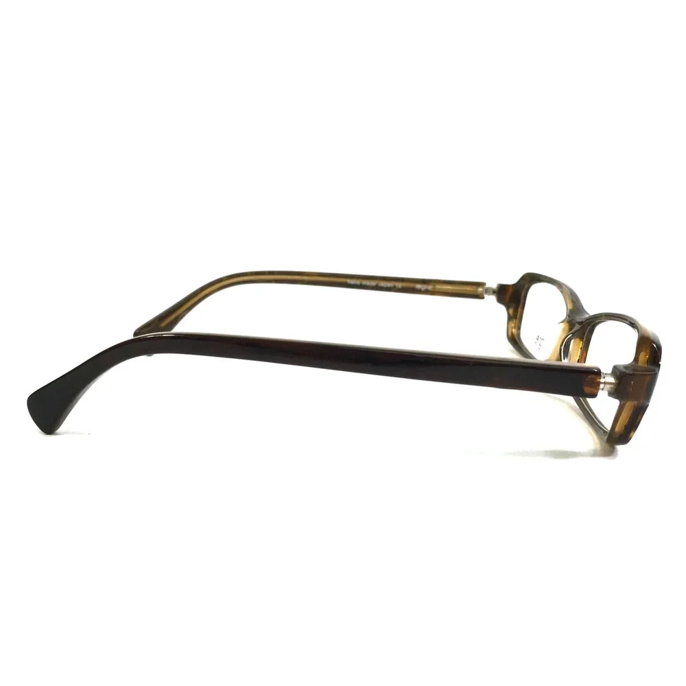 Legre Eyeglasses Frames LE-037 Col. 315 Shiny Brown Rectangle Full Rim 52-16-128